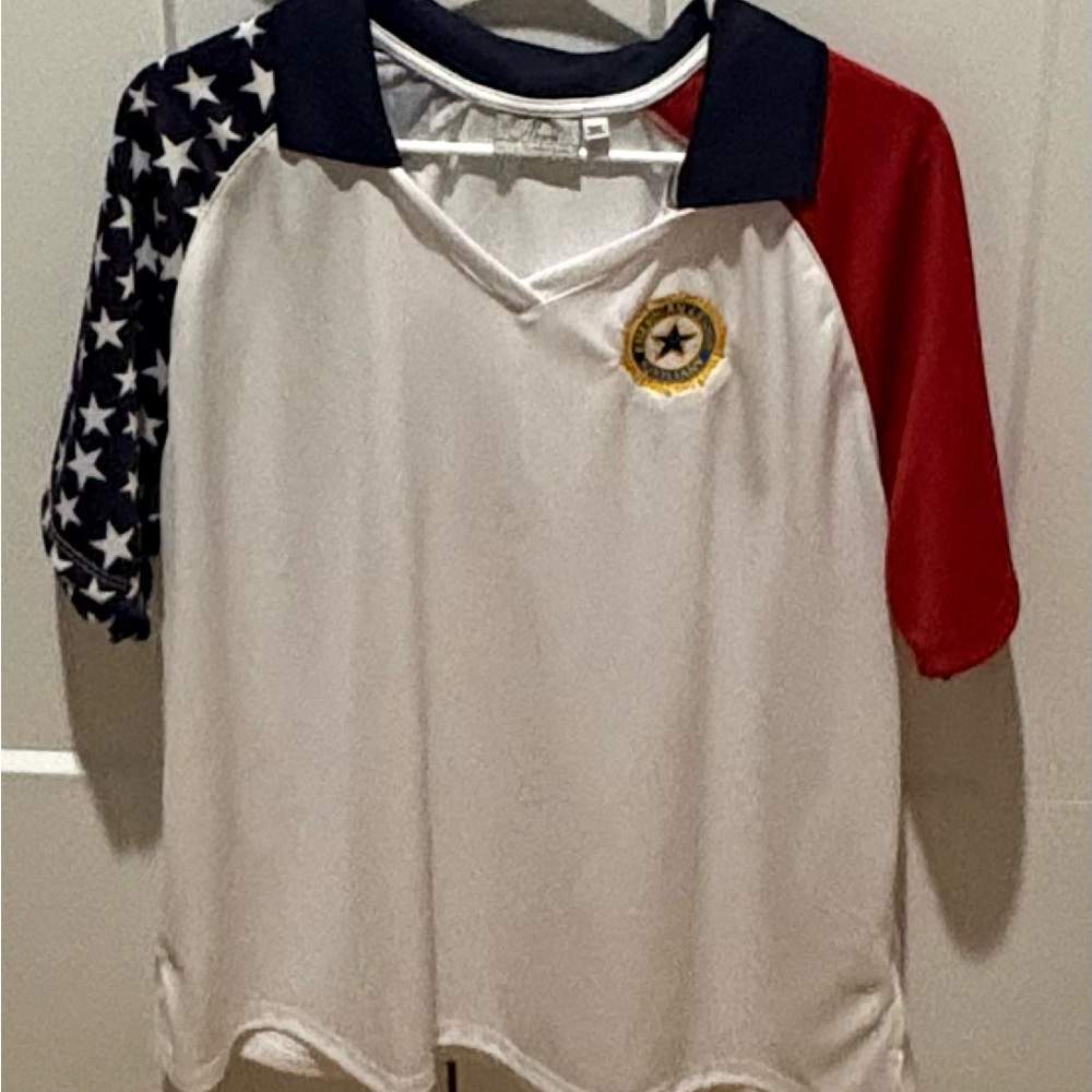 American Legion Auxiliary Ladies v-neck Short with collar